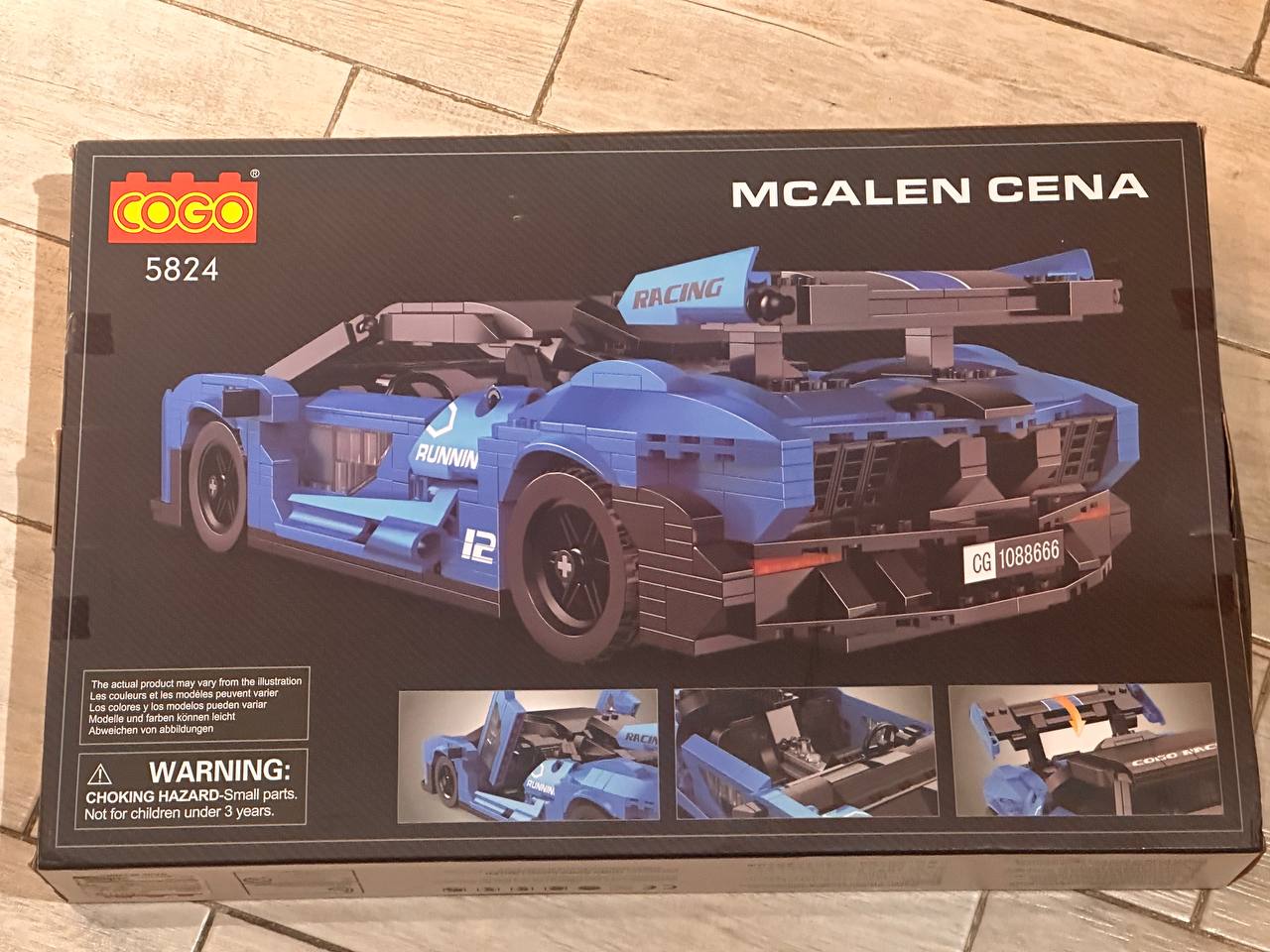 Конструктор COGO TECH-STORM 5824 гоночный болид McLaren Senna, 954 детали