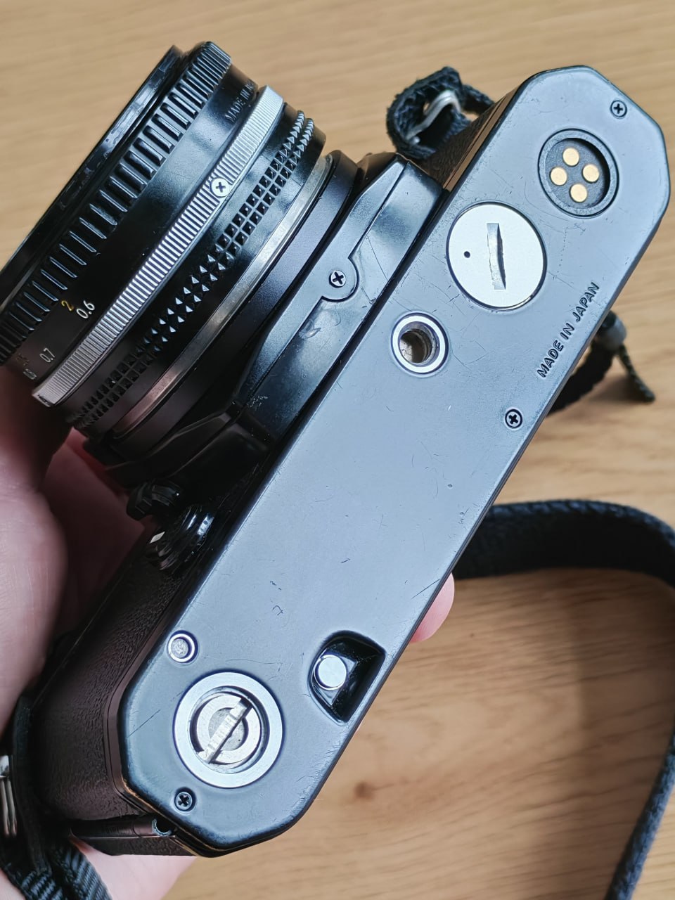 Плёночный фотоаппарат Nikon FM с объективом Nikkor AI-S 50mm F1.8