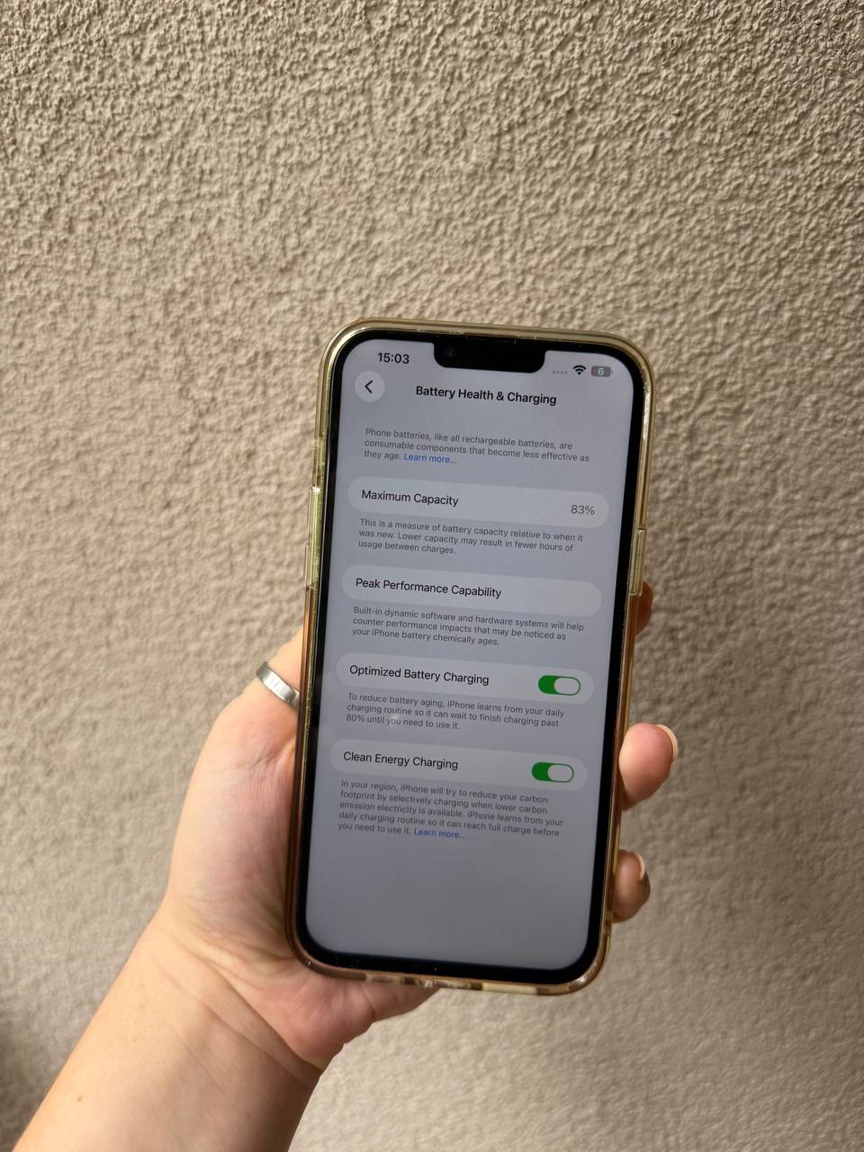 iPhone 13 Pro Max, батарея 83%, заменён дисплей