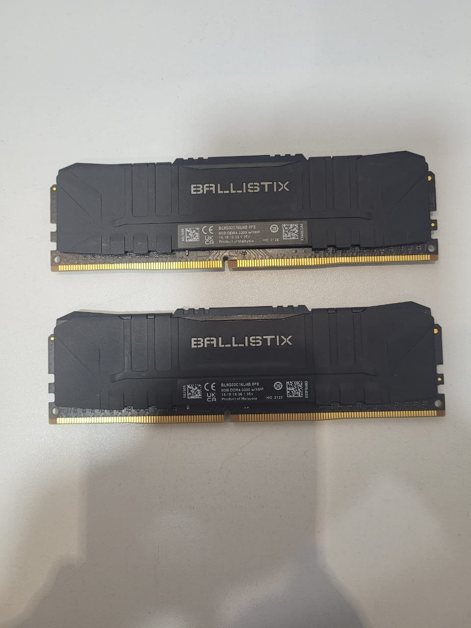 Оперативная память Crucial Ballistix DDR4 2x8GB 3200MHz CL16
