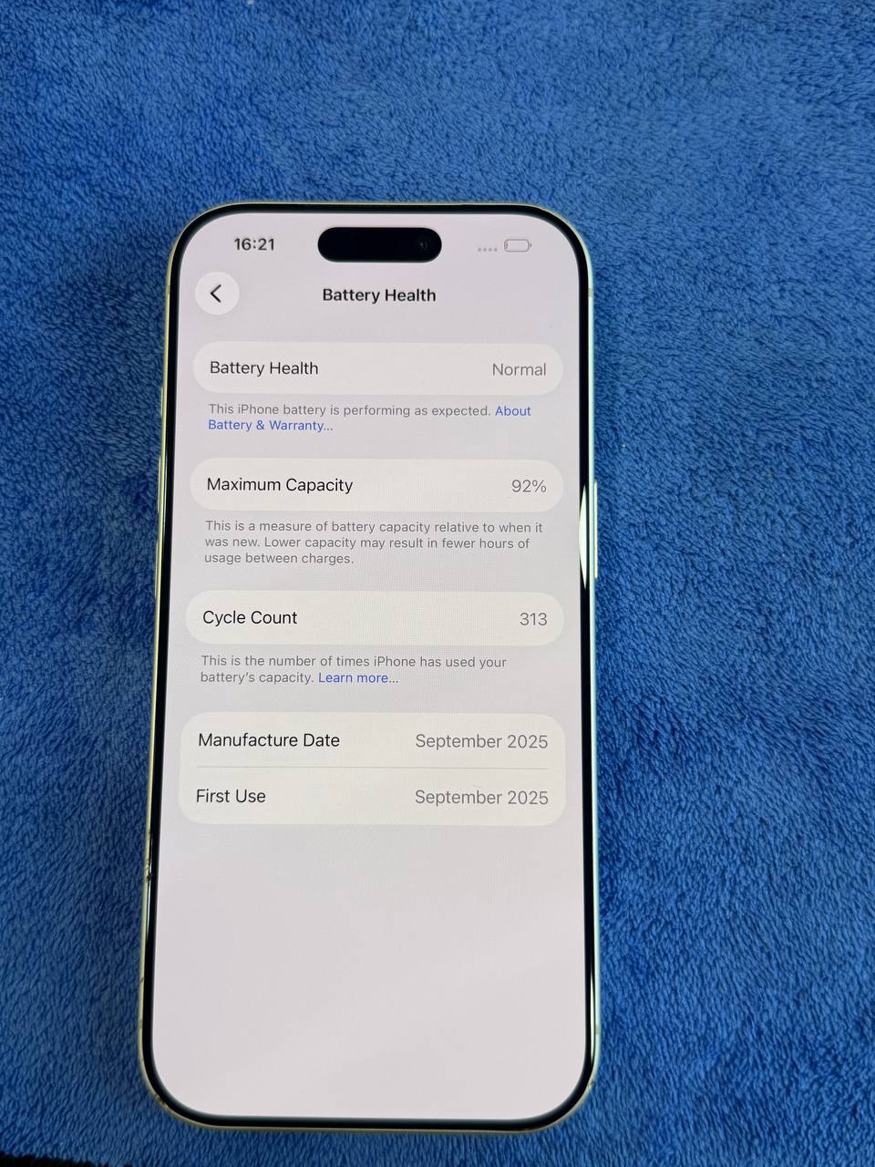 iPhone 17 Pro, физическая SIM, 92% аккумулятор