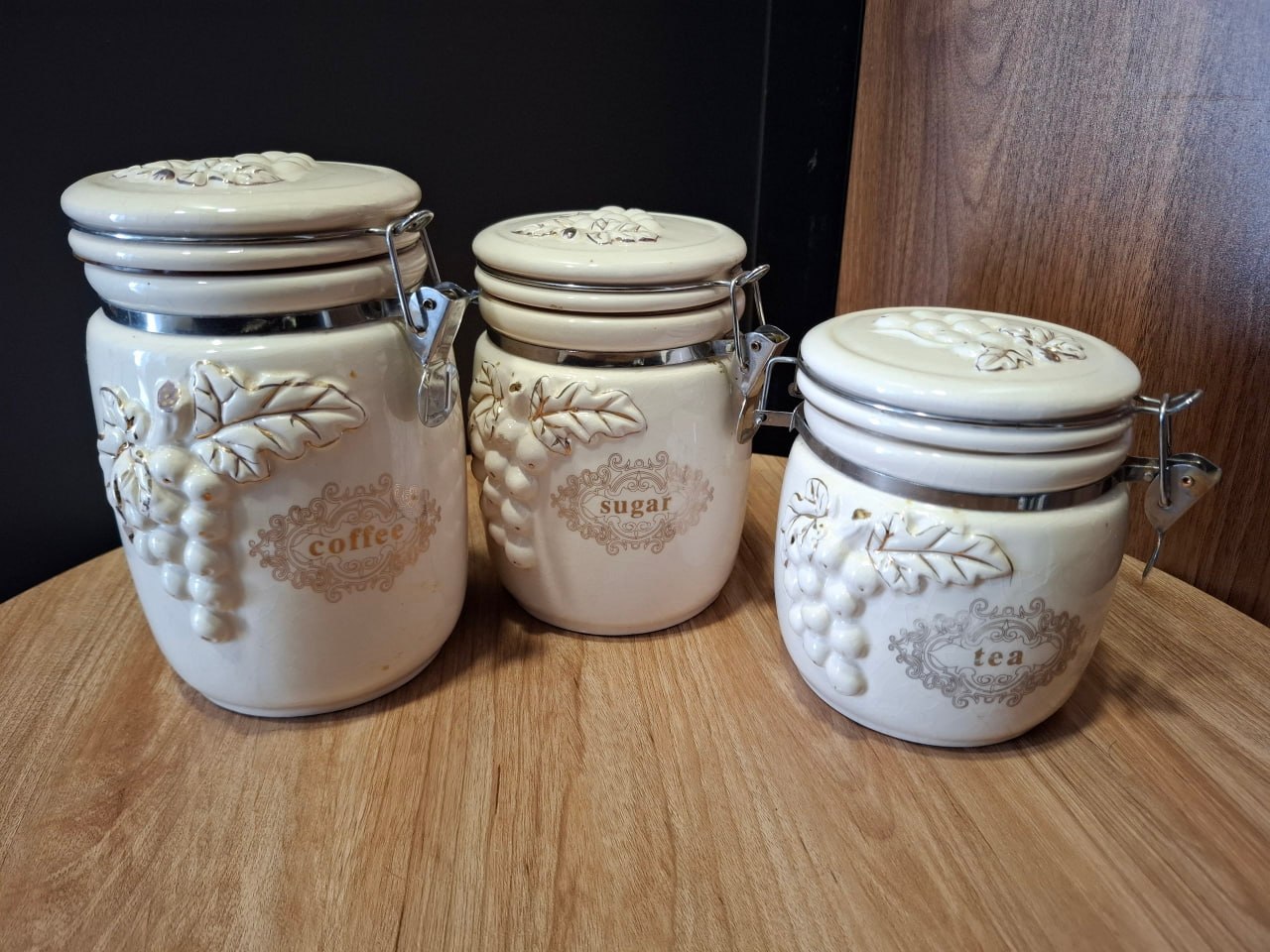 Винтажный комплект для хранения Coffee / Sugar / Tea