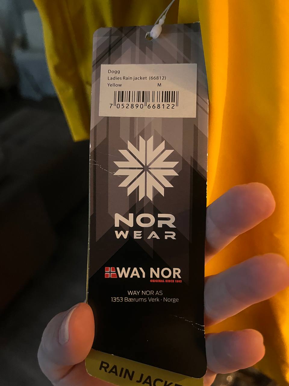 Непромокаемый дышащий плащ Way Nor, размер M