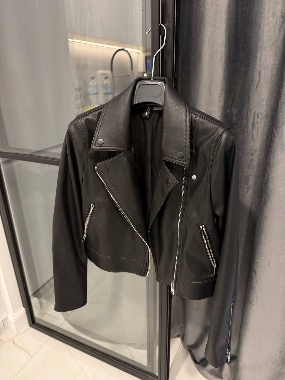 Косуха кожаная куртка H&M XS