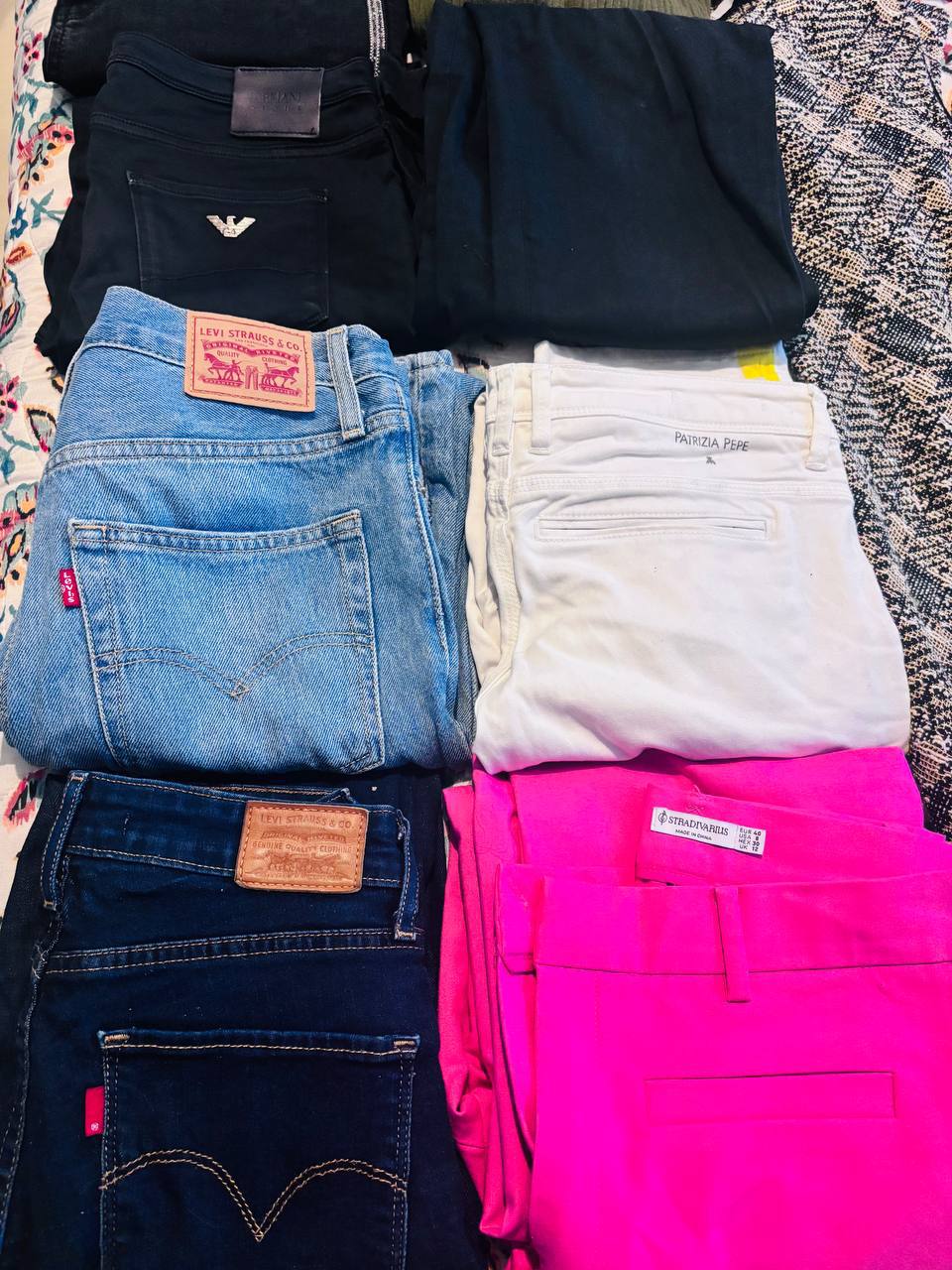 Пакет женской одежды размер S (Levi's, MANGO, Patrizia Pepe и др.)