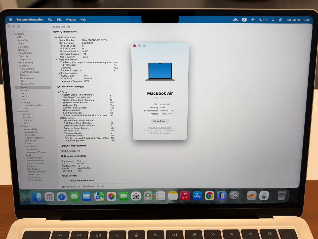 MacBook Air M3 8/256 ГБ