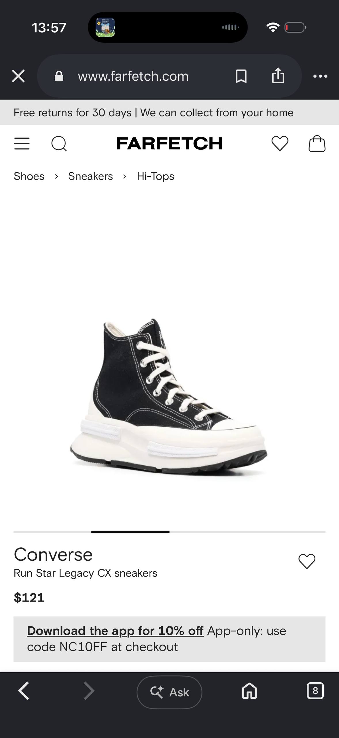 Converse Run Star Legacy оригинал, 38 размер