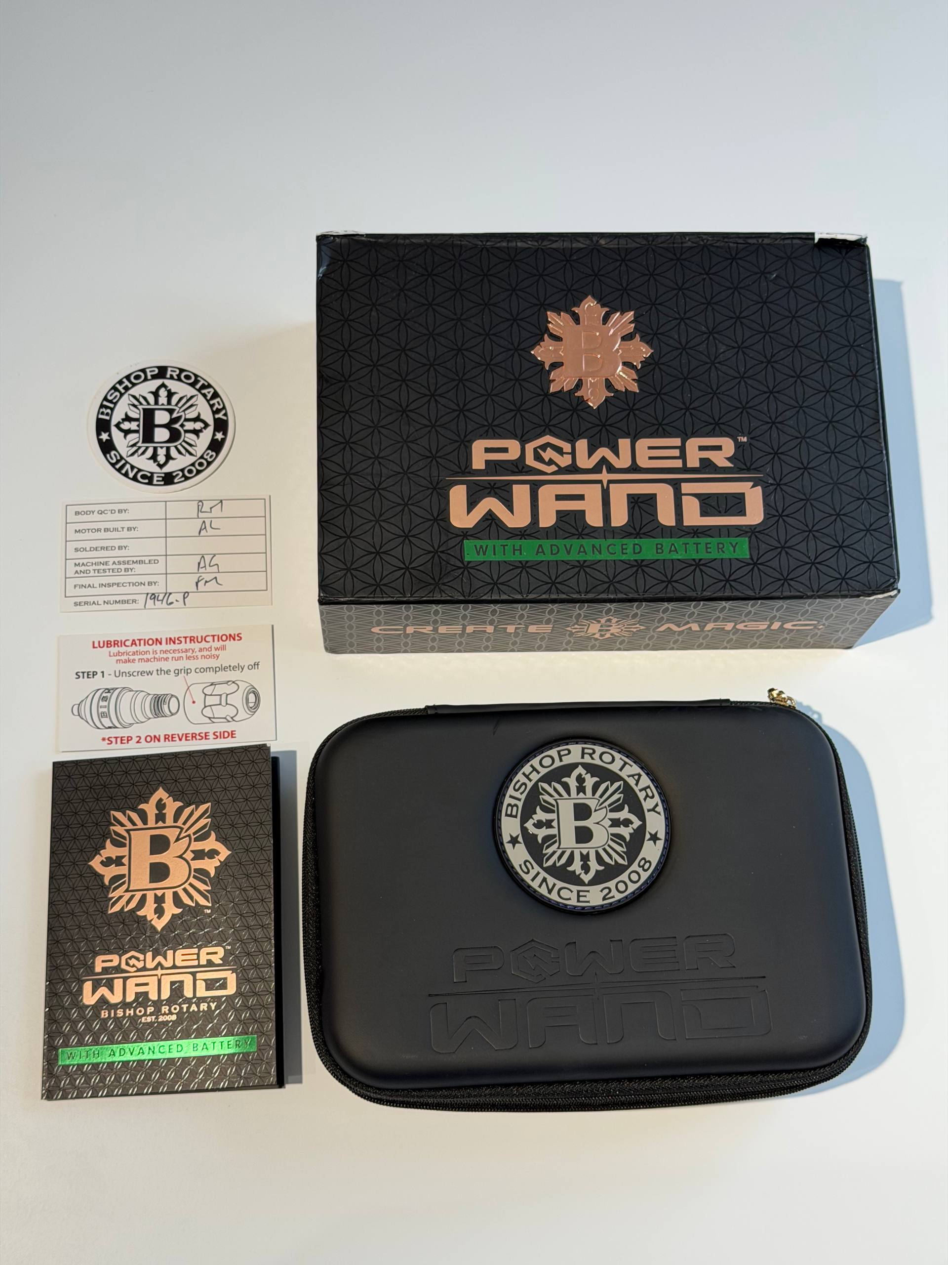 Тату машинка Bishop Power Wand Advanced (полный комплект)