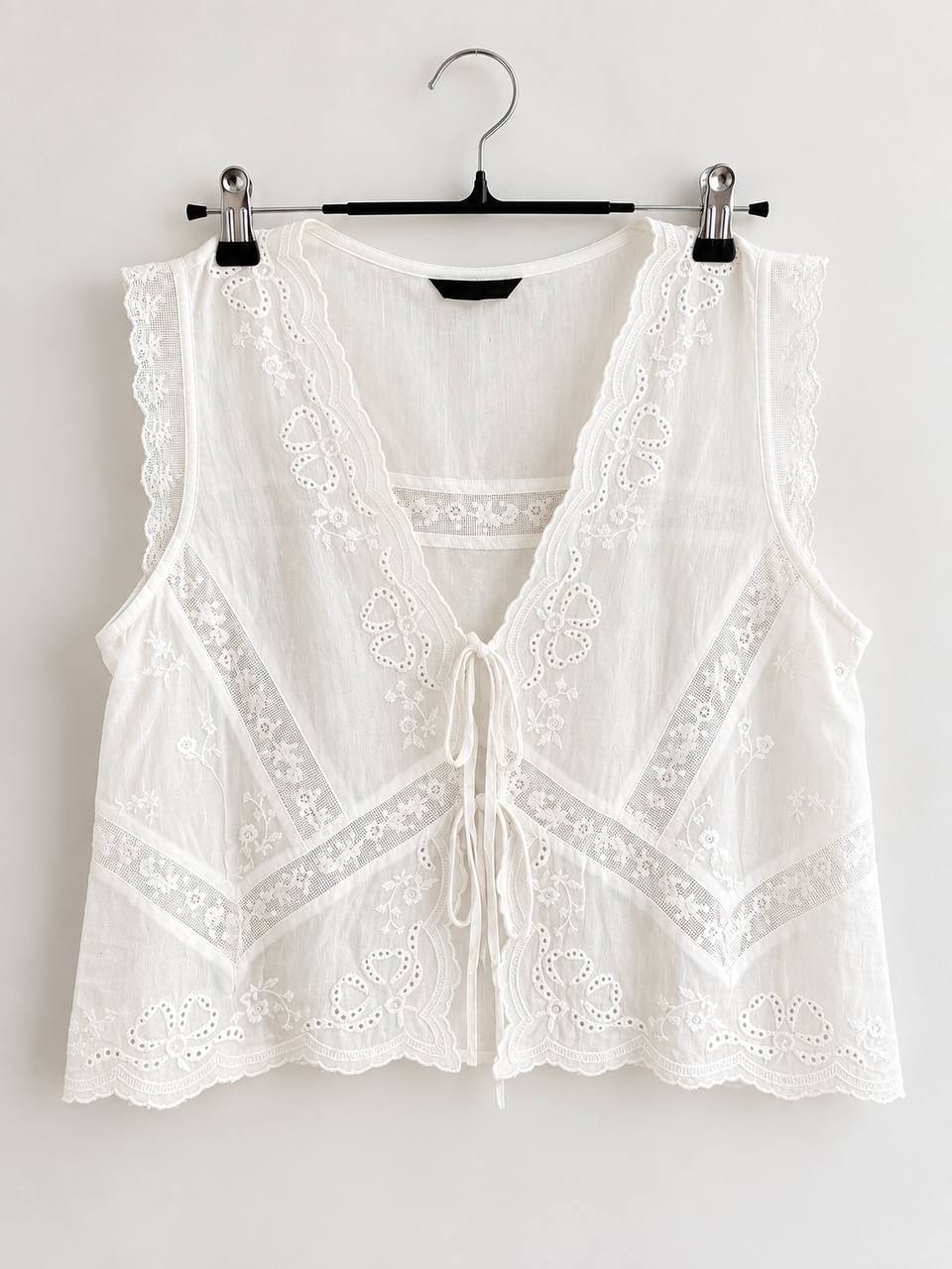 Zara топ с кружевом, XS