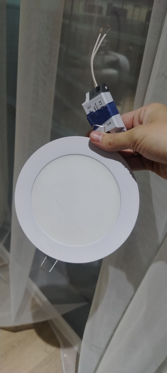 Встраиваемые LED светильники 9W 6500K, 15 шт