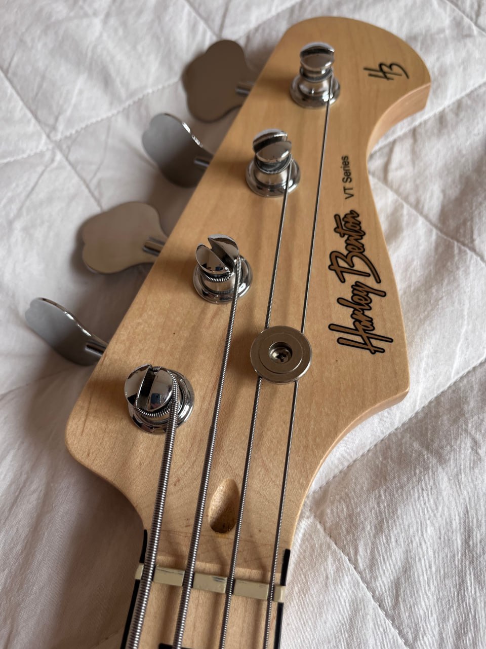 Бас-гитара Harley Benton JB-75MN Black Vintage Series