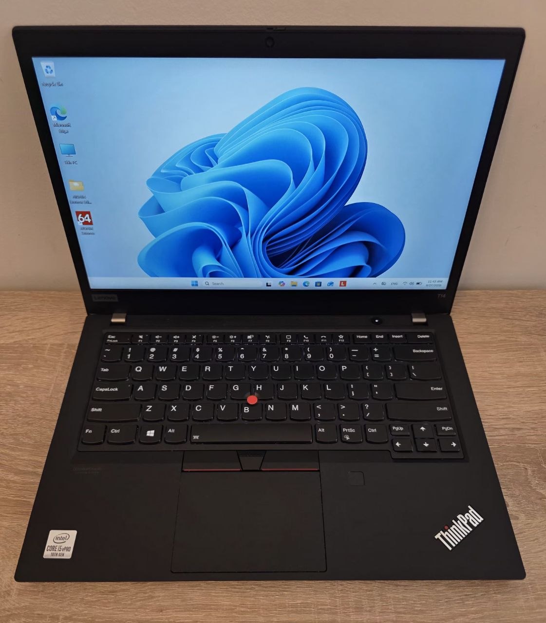 Lenovo ThinkPad T14 Gen 1, i5-10310U, 16GB, 256GB SSD