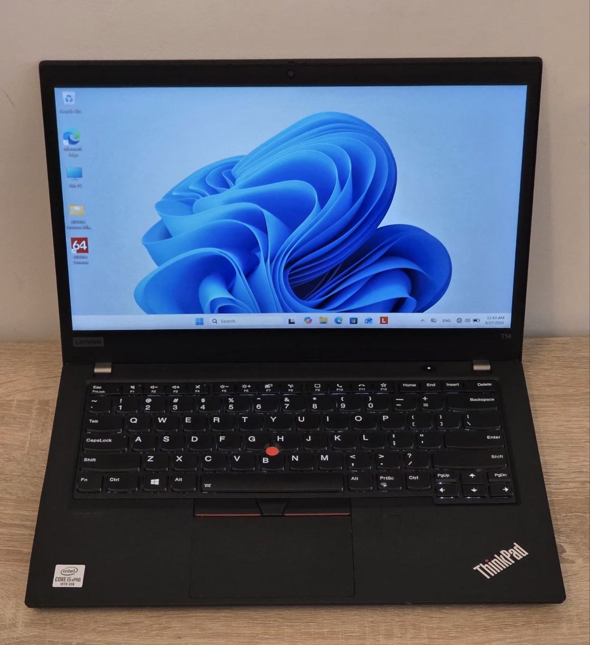 Lenovo ThinkPad T14 Gen 1, i5-10310U, 16GB, 256GB SSD