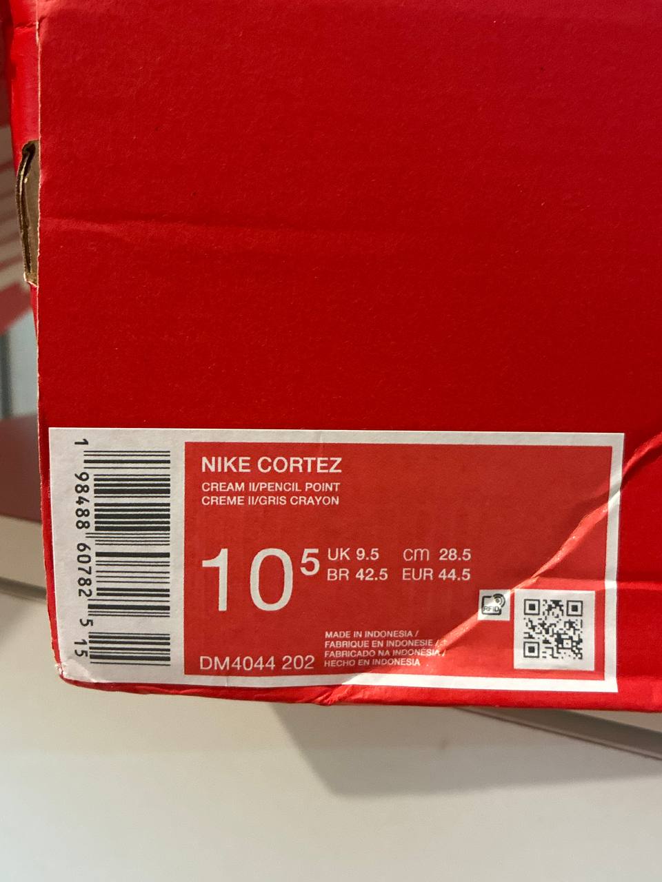 Кроссовки Nike Cortez, размер 10.5 US (28.5 см)