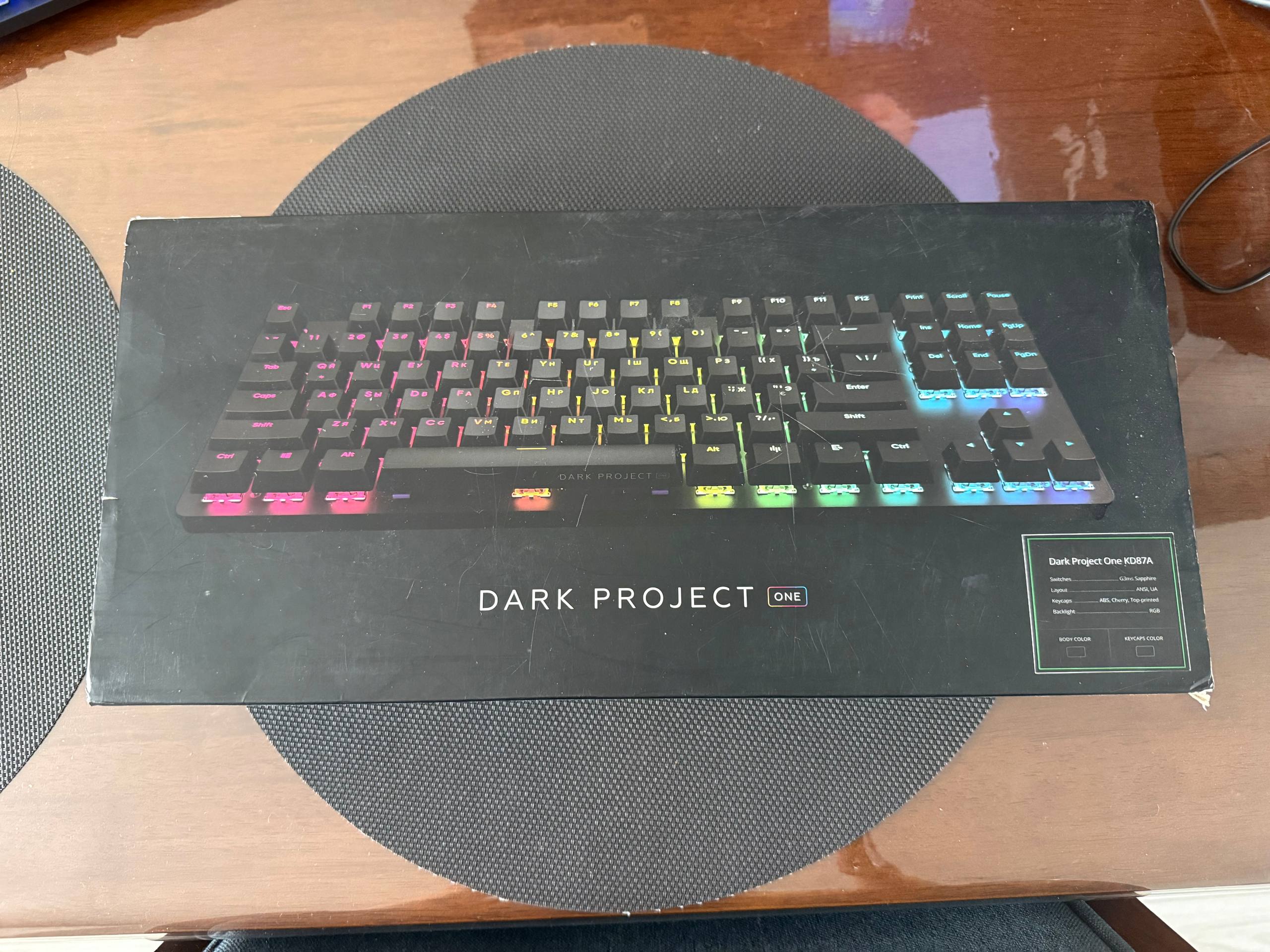 Игровая механика Dark Project One KD87A (бирюзовые свичи)