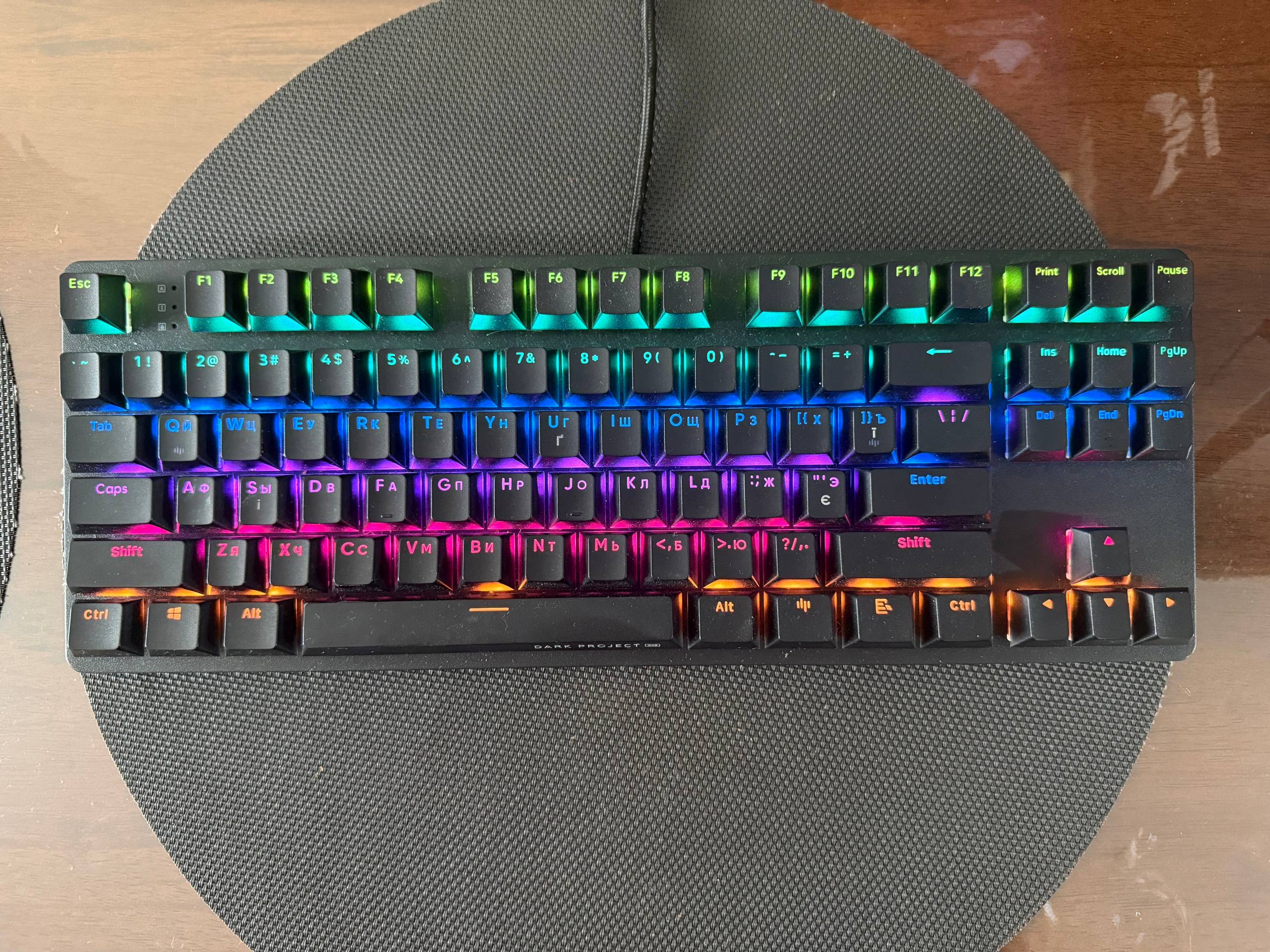Игровая механика Dark Project One KD87A (бирюзовые свичи)