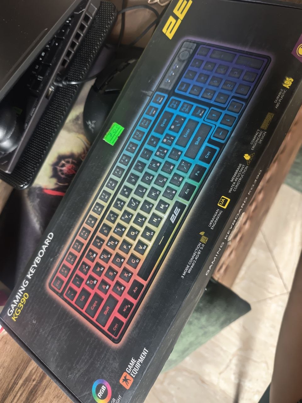 Клавиатура 2E Gaming KG390, раскладка UA