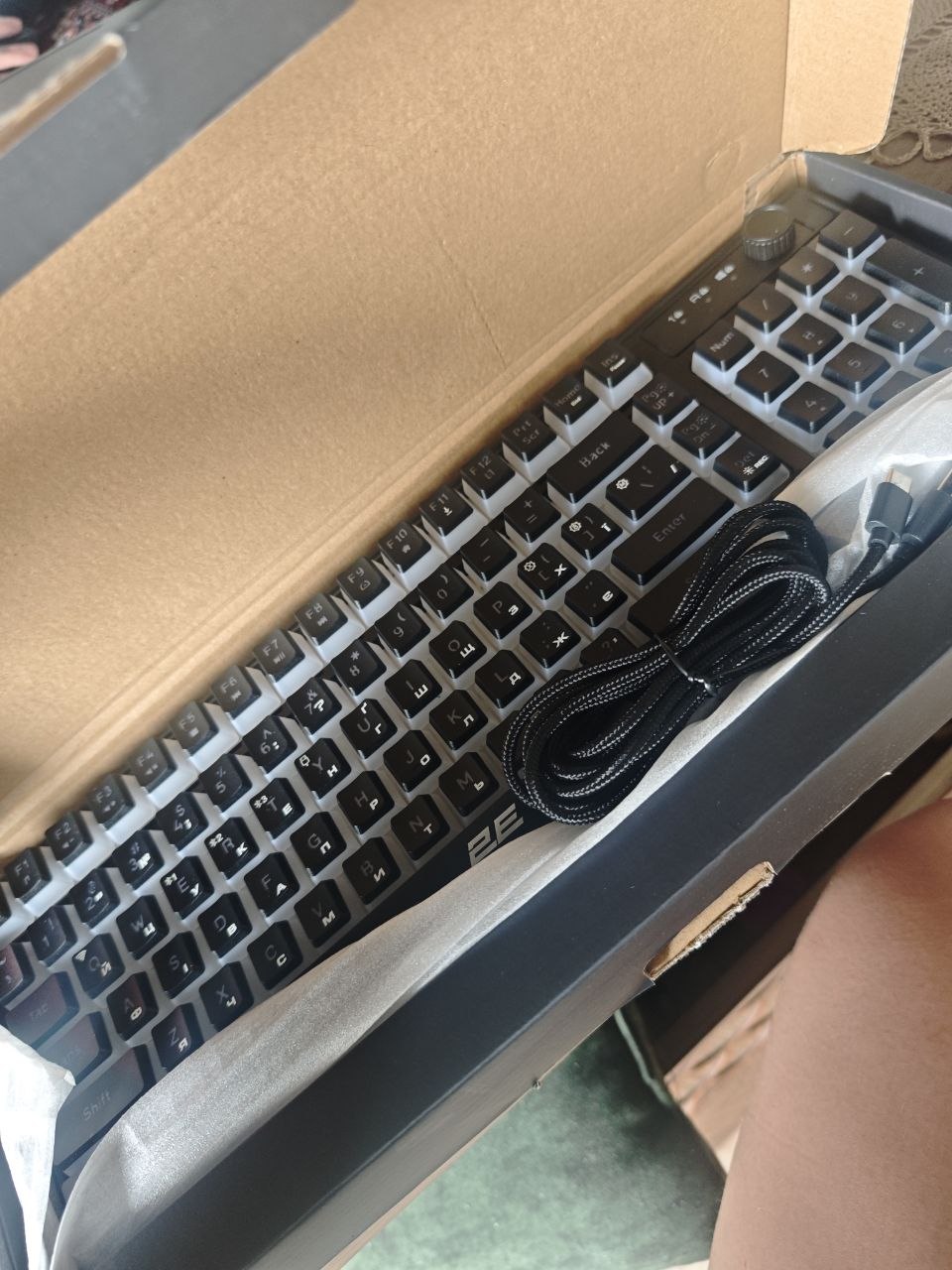 Клавиатура 2E Gaming KG390, раскладка UA