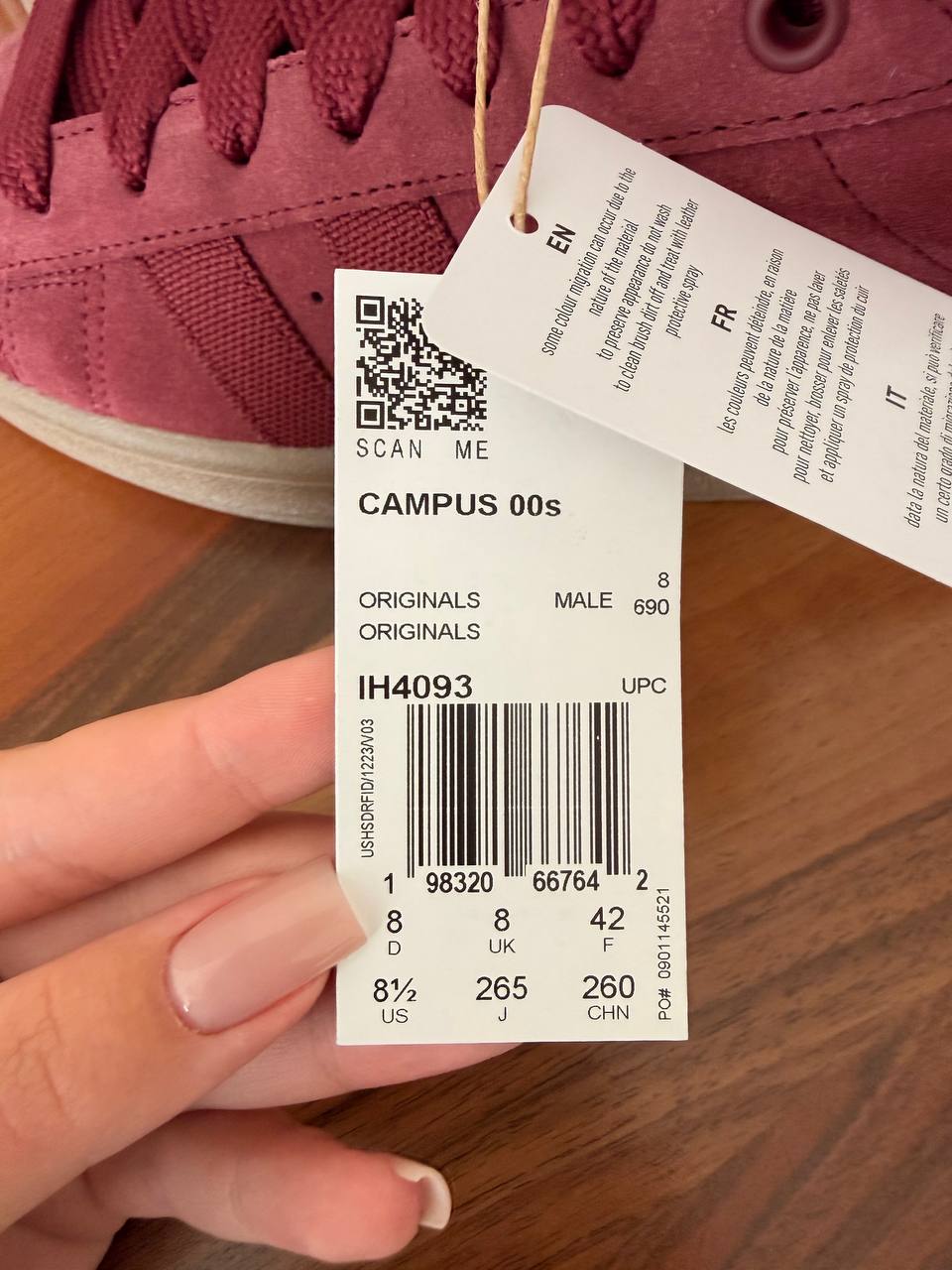 Adidas Campus Shadow Red / Gum, EU 42