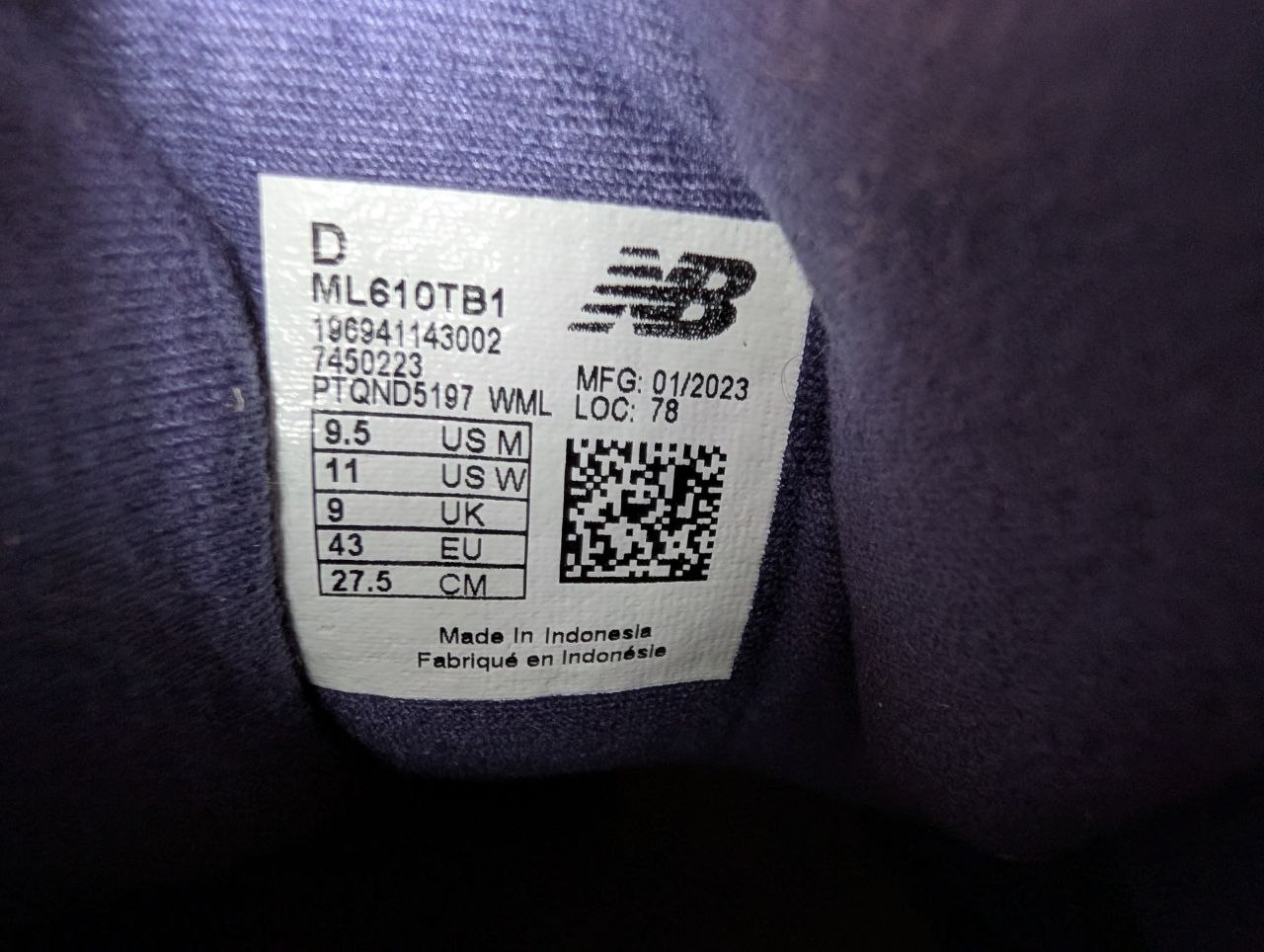 Кроссовки New Balance 610 x Bodega