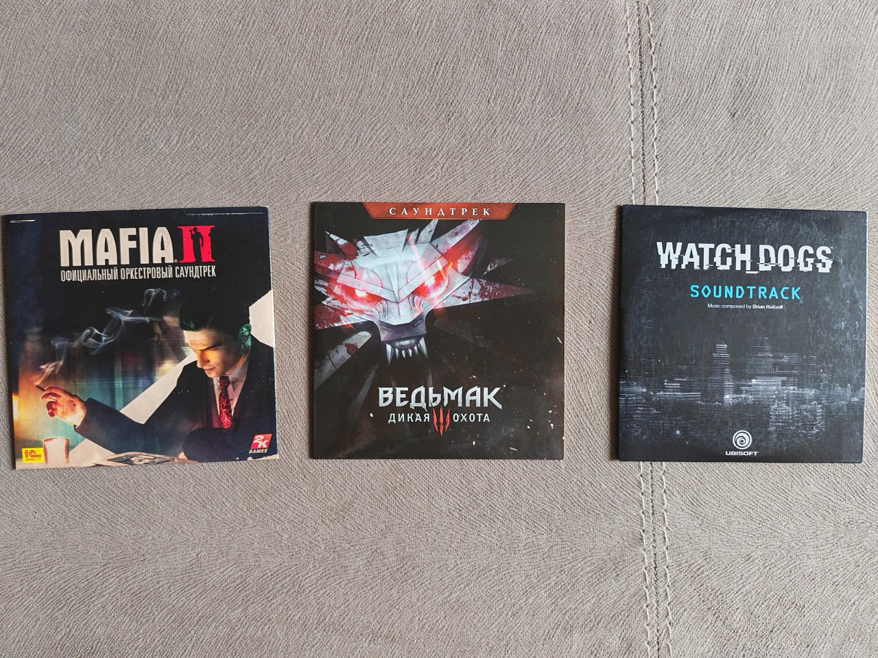 Саундтреки из игр: Mafia 2, Ведьмак 3, Watch Dogs (3 диска)