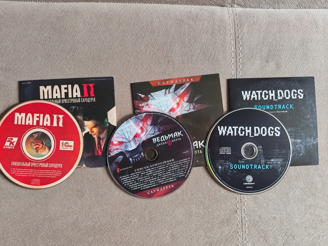 Саундтреки из игр: Mafia 2, Ведьмак 3, Watch Dogs (3 диска)