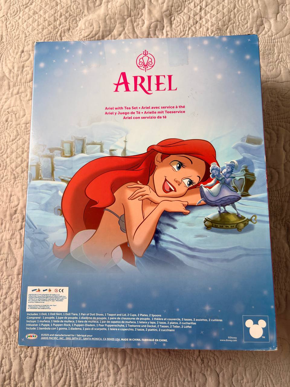 Кукла Ариэль Jakks Pacific Disney Princess с чайным набором 38 см