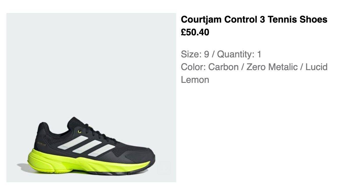 Кроссовки Adidas CourtJam Control 3, 43⅓ (9UK / 10.5US)