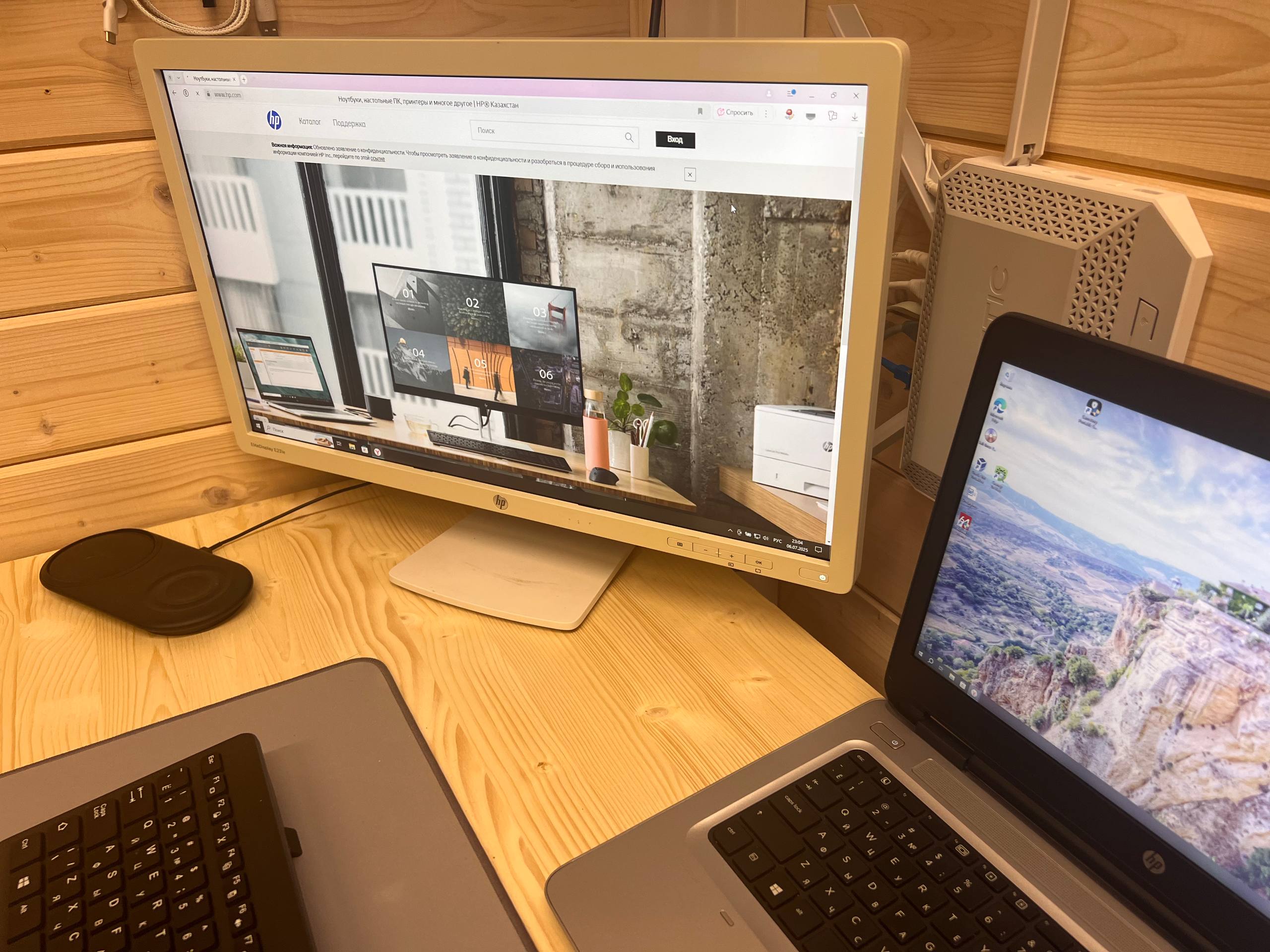 Комплект: HP 640 G3 + док-станция HP UltraSlim + монитор HP 24" + кронштейн Onkr