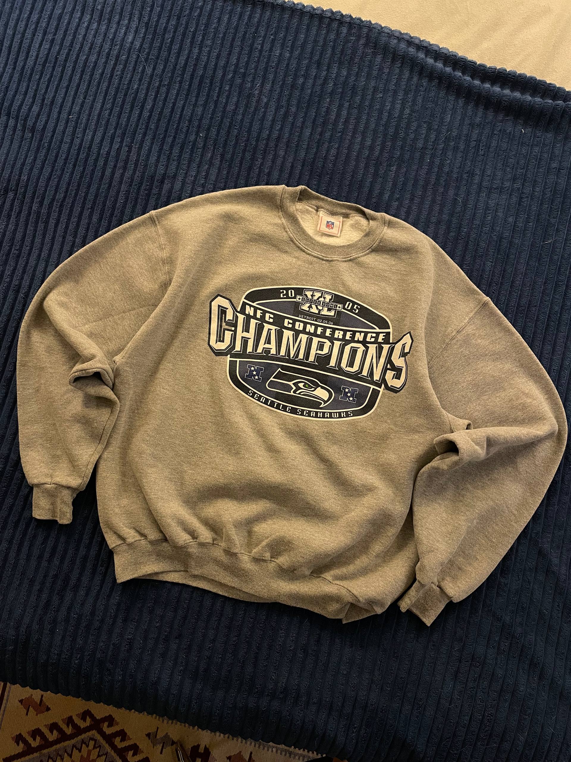 Винтажный свитшот NFL Seattle Seahawks 2006, оверсайз