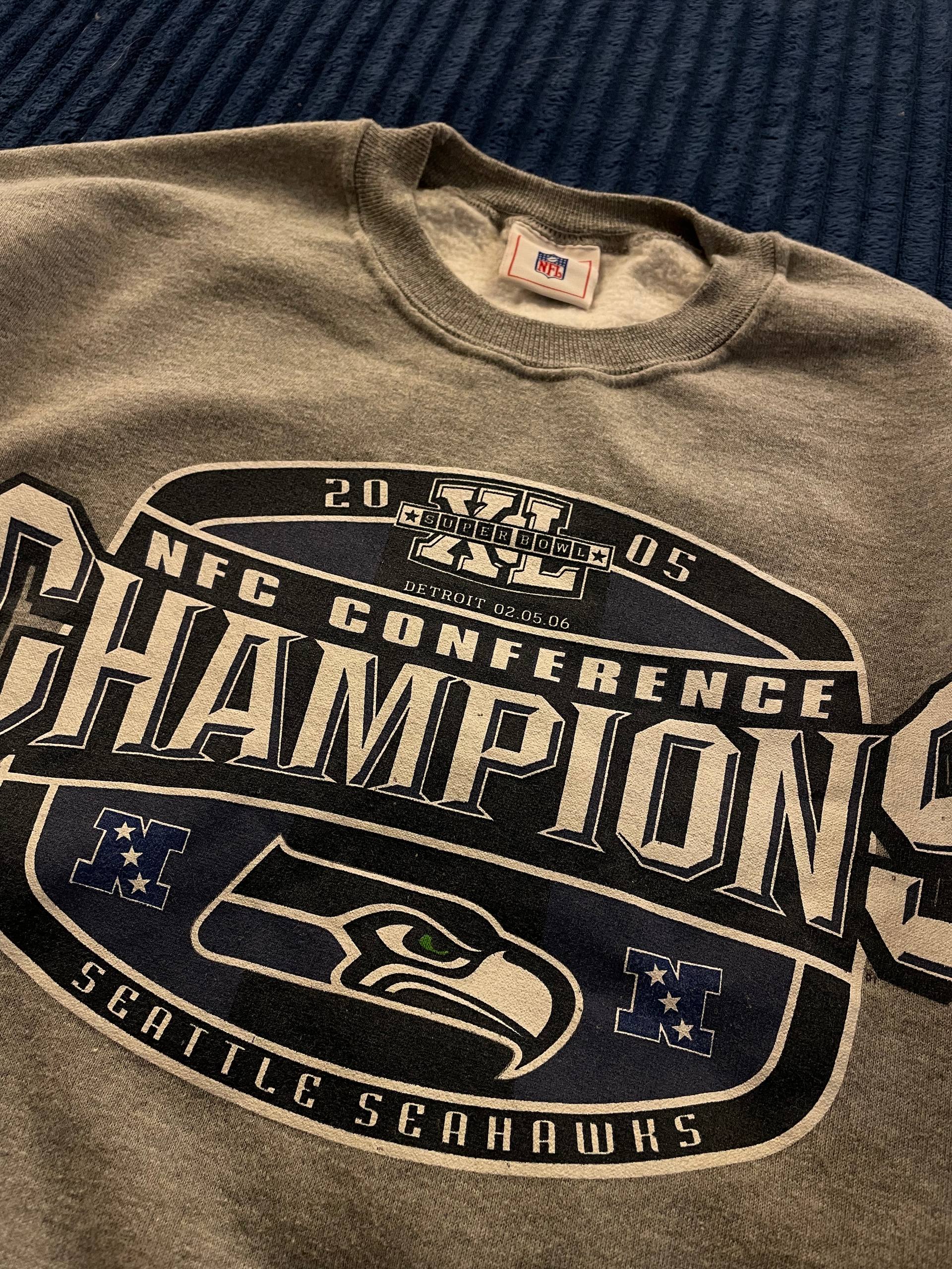Винтажный свитшот NFL Seattle Seahawks 2006, оверсайз