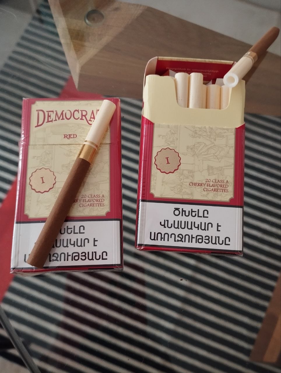 Армянские сигареты Democrat (шоколад-вишня), 2 блока