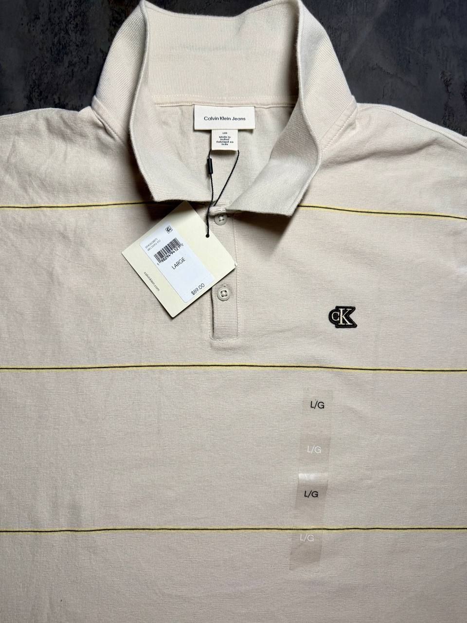 Мужская рубашка-polo Calvin Klein, Relaxed Fit, L