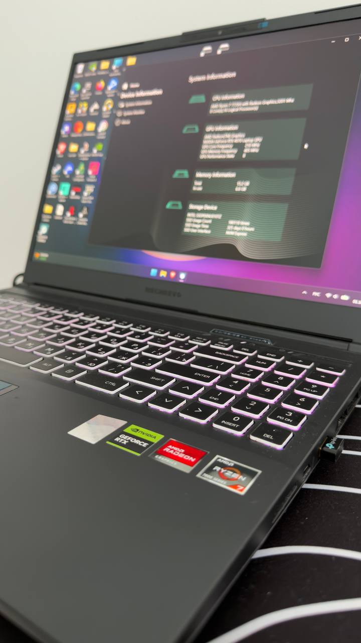 Ноутбук Mechrevo Jiaolong 16 Pro, Ryzen 7, RTX 4070, 16 ГБ RAM, 1 ТБ SSD, 240 Гц