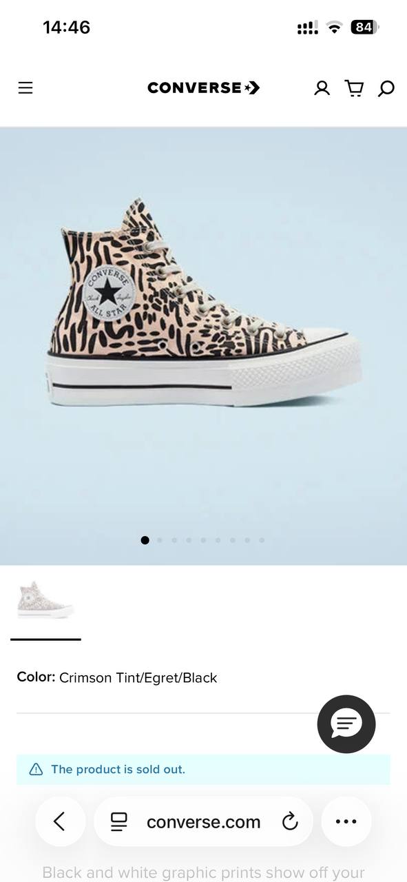 Кеды Converse Chuck Taylor All Star Lift Hi леопард