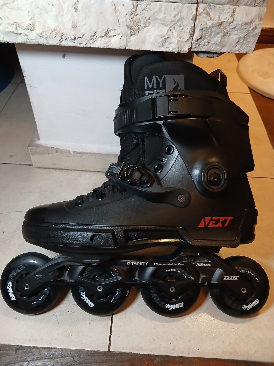 Ролики Powerslide Next Core Black 80, размер EU 44–45