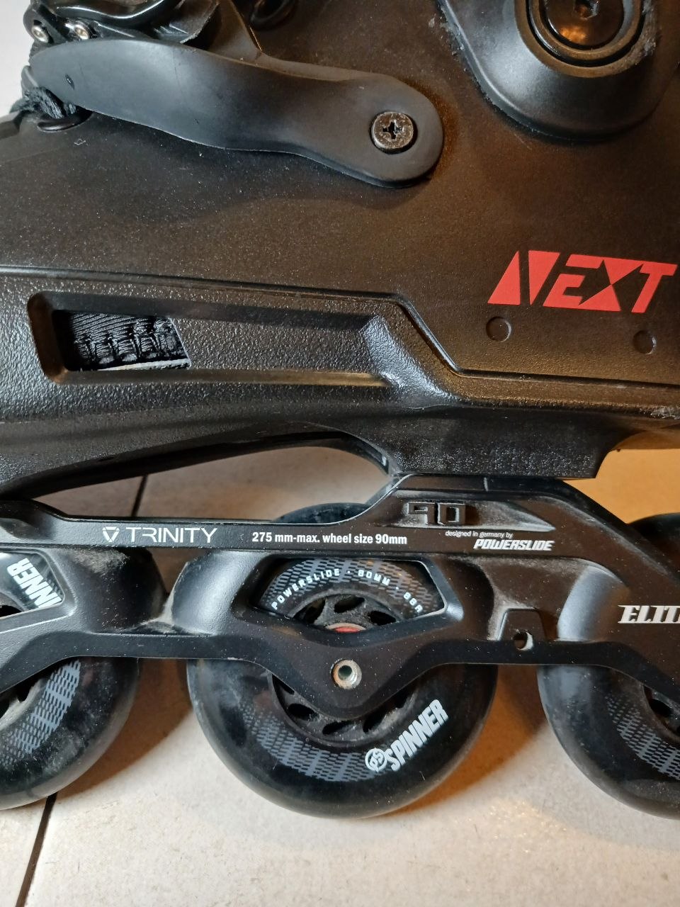 Ролики Powerslide Next Core Black 80, размер EU 44–45