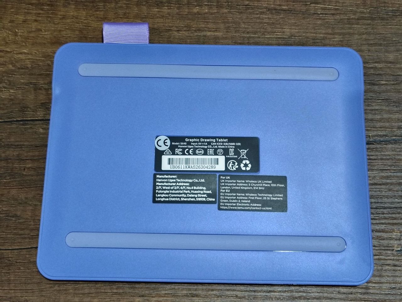 Графический планшет UGEE S640