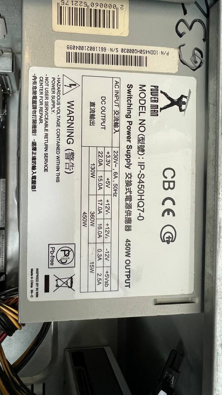 Системный блок без видеокарты и оперативки (i3 9100, ASRock H310M)
