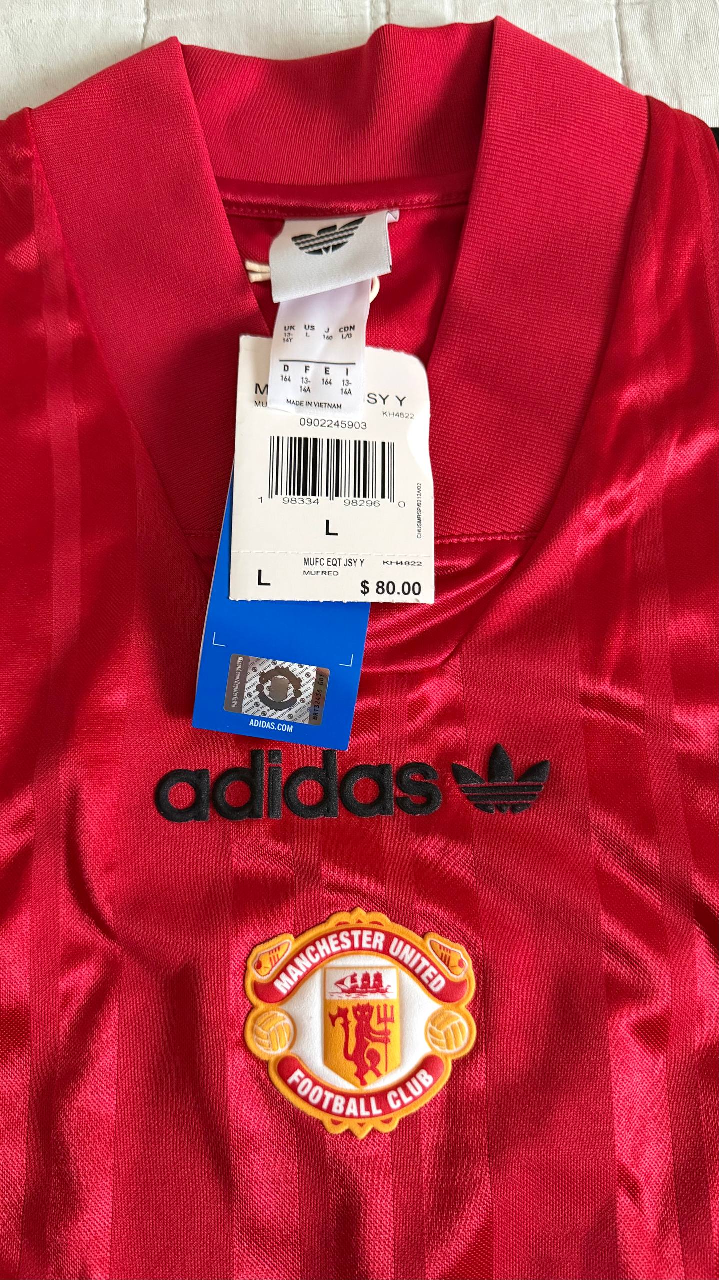 Футболка Manchester United retro, детская L (13-14 лет)