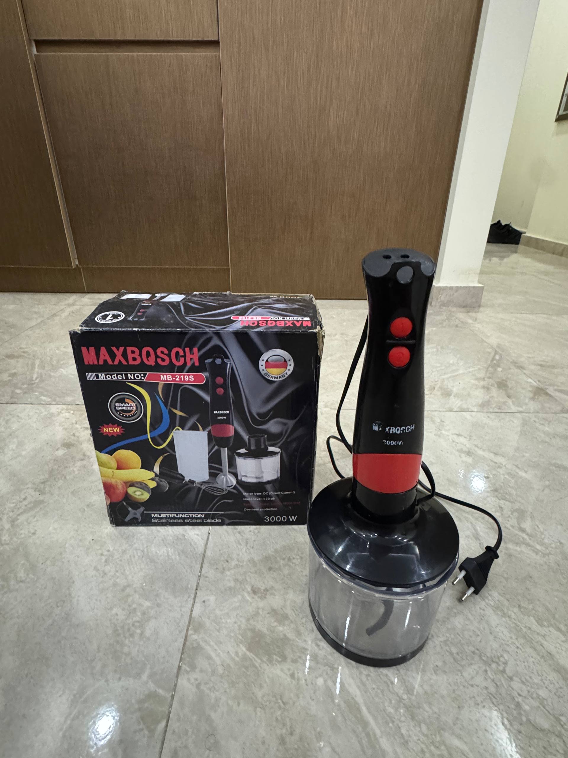 Погружной блендер/измельчитель MAXBOSCH MB-219S, 3000 W