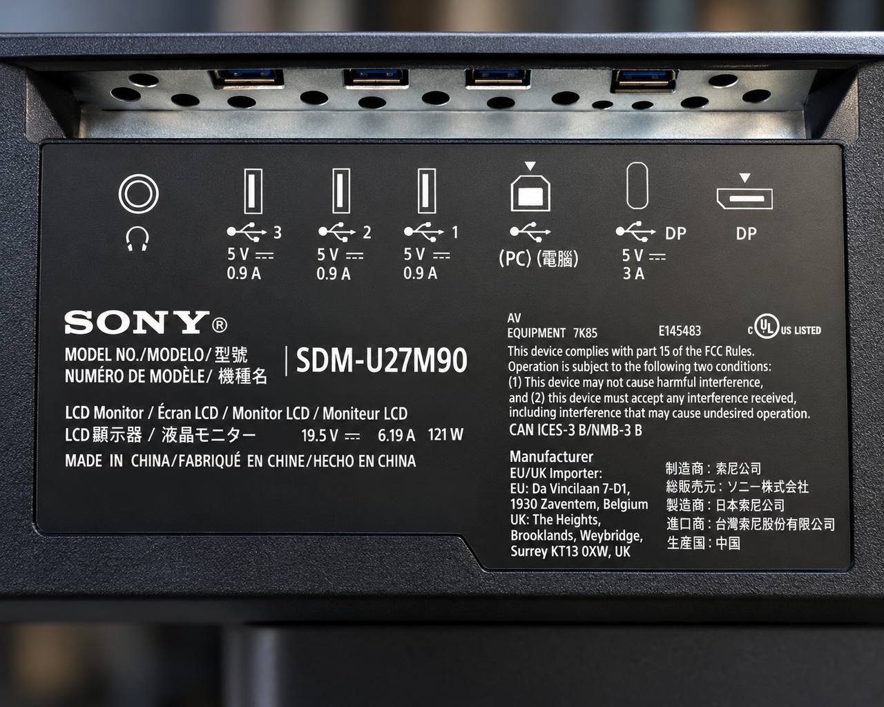 Игровой монитор Sony INZONE M9 27″ 4K 144Hz