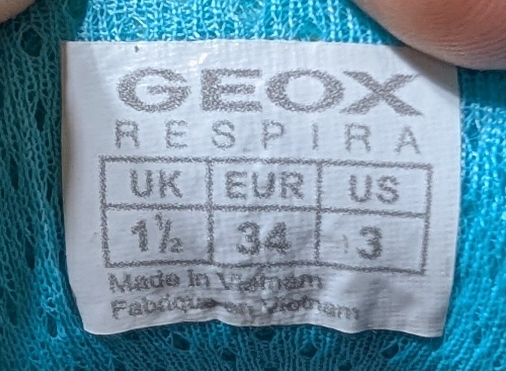 Кроссовки детские GEOX, размер 34