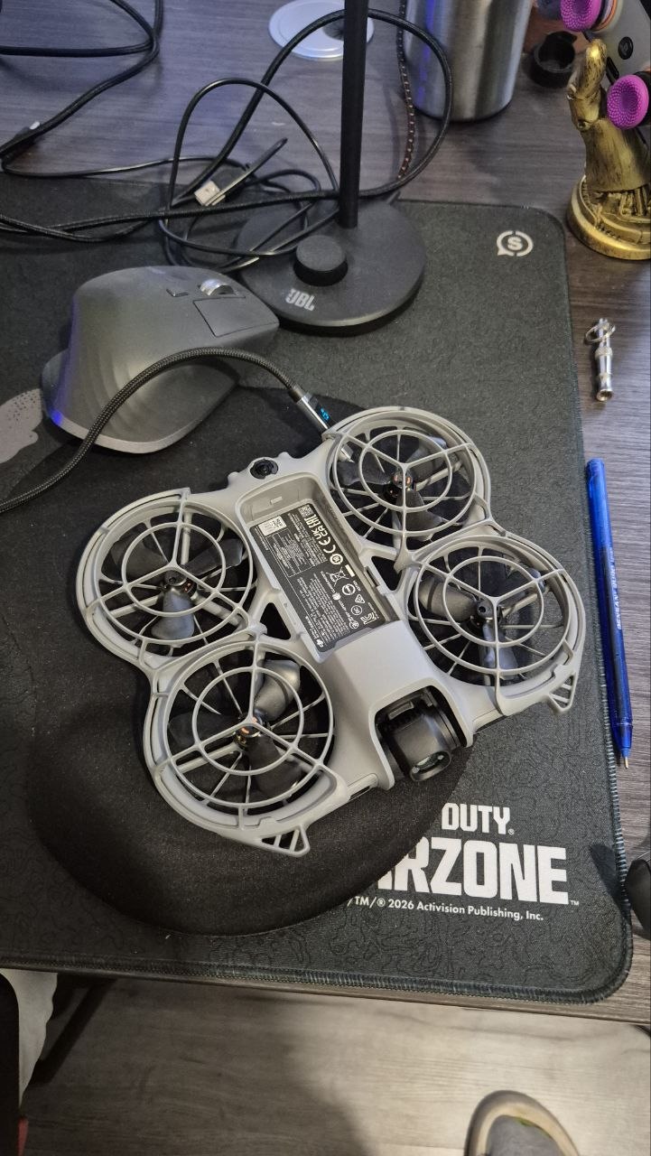 DJI NEO 2 на запчасти (без аккумулятора, сломан подвес камеры)
