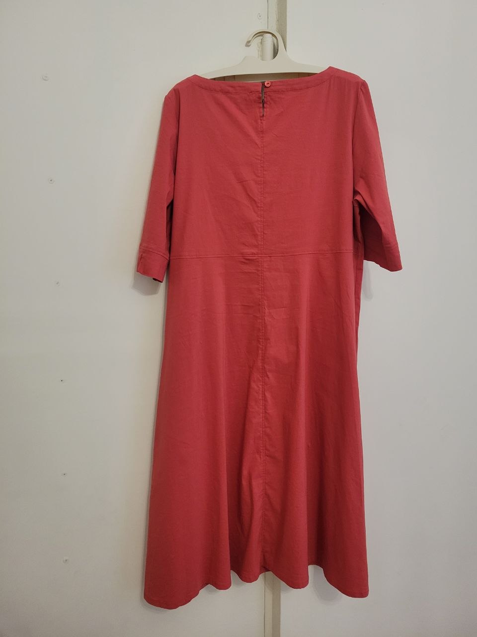 Красное платье в спортивном стиле, размер 2XL (50-54)