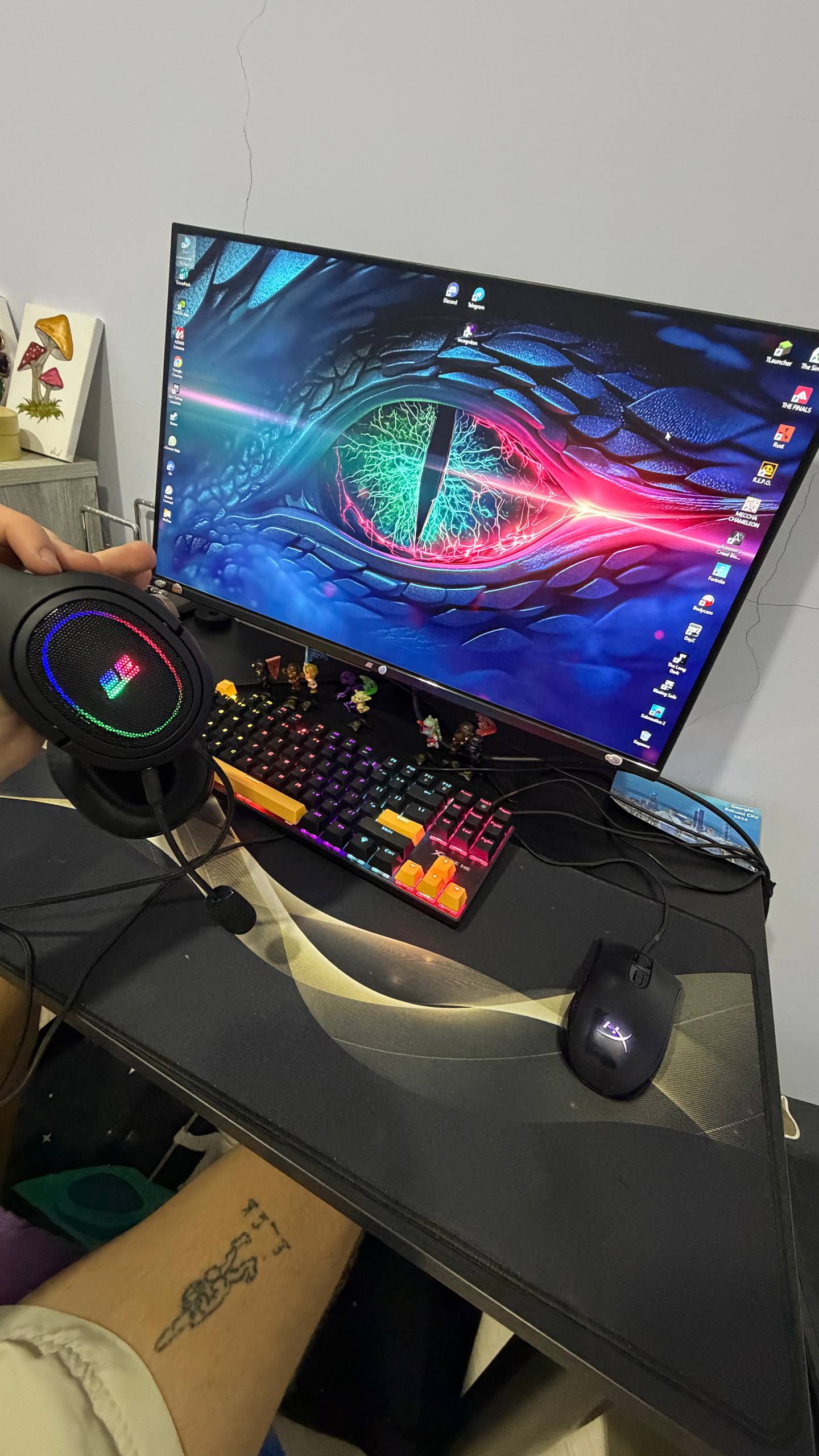 Игровой ПК Intel Core i7-8700K + GTX 1080 + монитор, клавиатура, мышь, наушники,
