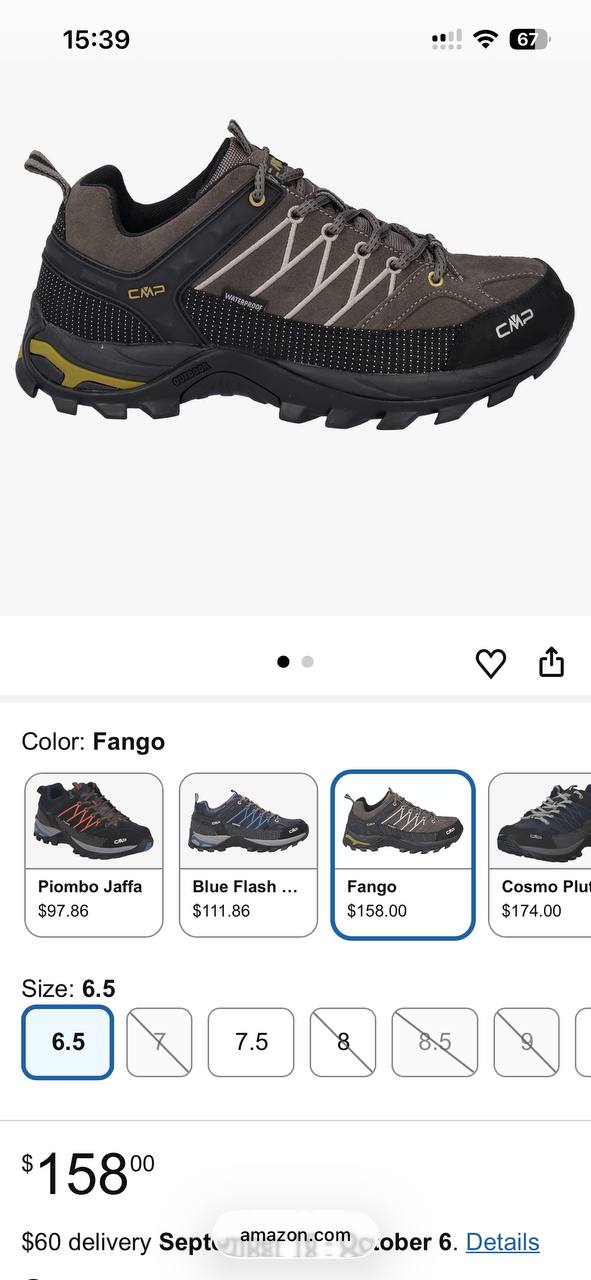 Треккинговые кроссовки CMP Rigel Low Trekking Shoes