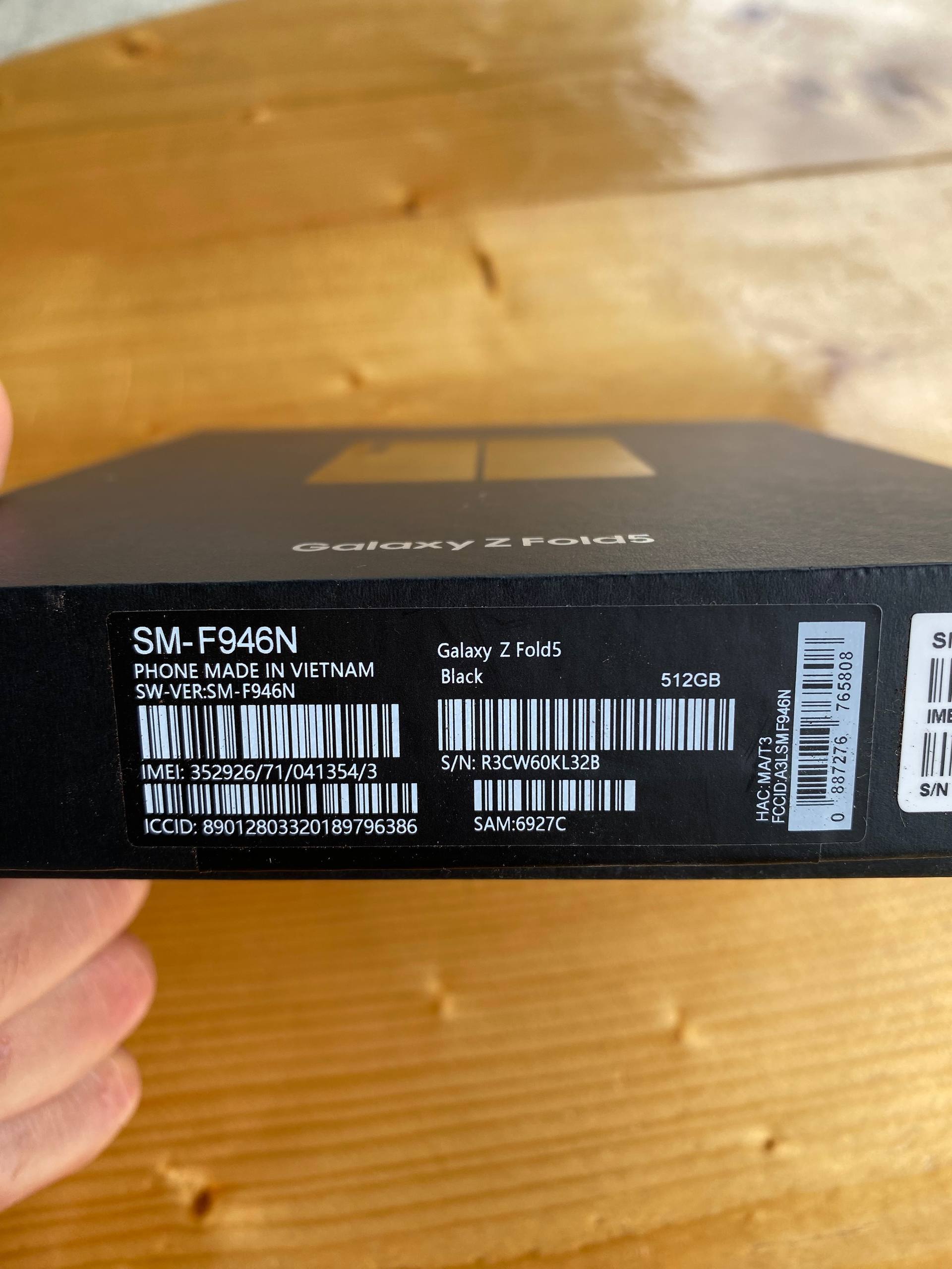 Samsung Galaxy Z Fold5 512 ГБ, чёрный