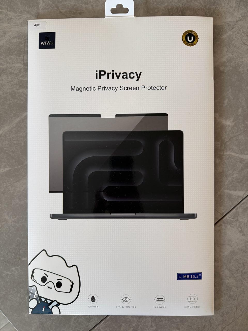 Защитная магнитная пленка для MacBook Air 15.3
