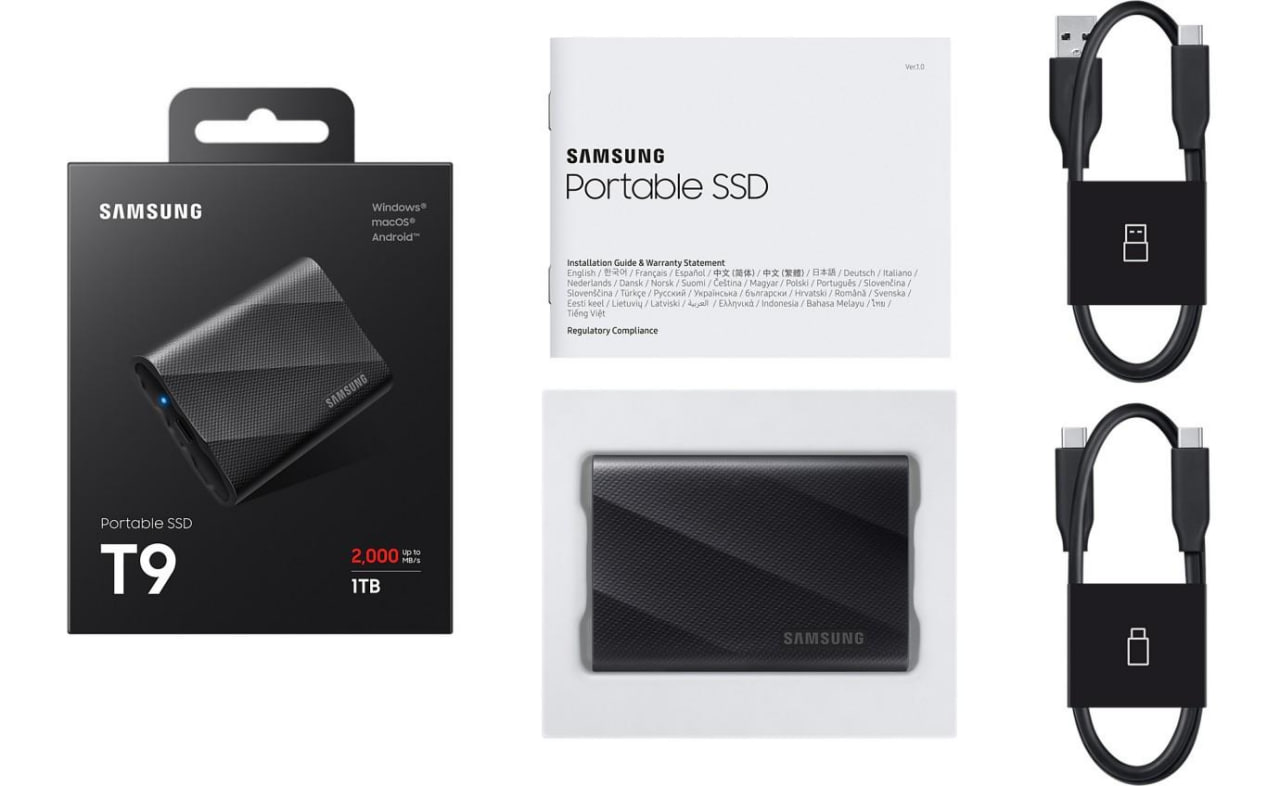 Samsung Portable SSD T9 1TB Black